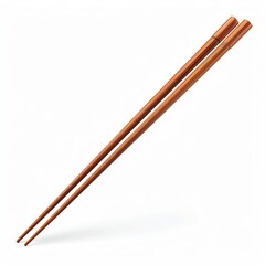 Chopsticks Hashi, isolated white background, without shadow, single object, detailed, PNG dicut style, model object