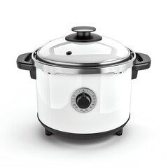 Rice Cooker, isolated white background, without shadow, single object, detailed, PNG dicut style, model object