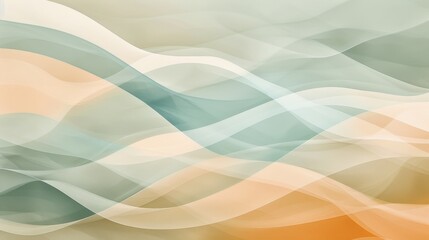 Obraz premium Subtle Wave Patterns with Soft Pastel Colors