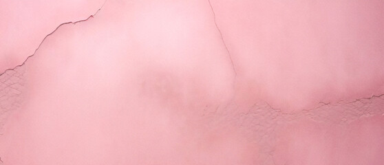 Fototapeta premium Un viejo grunge pintado con grietas y rayones, textura grunge rosa borrosa manchada, fondo de acuarela rosa con efecto de tinta rosa