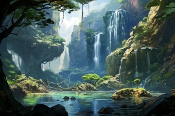 Waterfalls - Generative AI