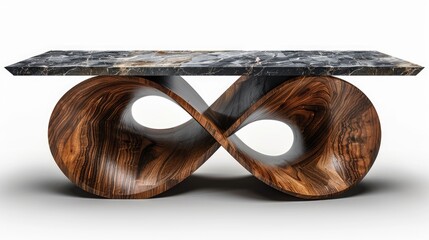 Innovative furniture concept - showcasing a creative table design model that blends functionality with artistic flair, pushing the boundaries of modern interior aesthetics.