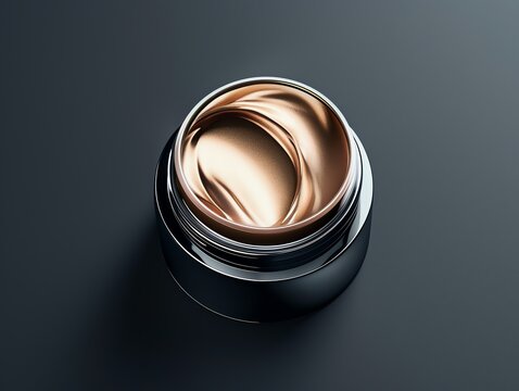 A luxurious eye cream with a metallic finish