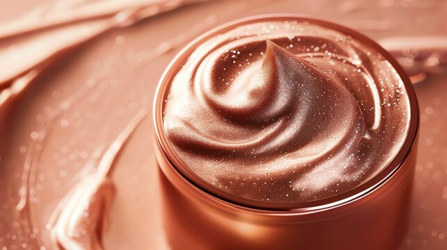 A luxurious eye cream with a metallic finish