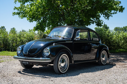 Udine Italy_May 26 2024.  Volkswagen Beetle 1303 car from 1972