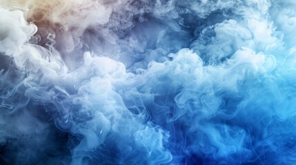 Abstract smoke background, toxicity, chemical contamination and health risk, banner, empty space