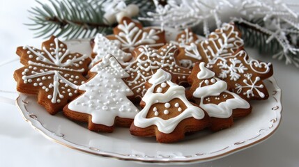 Christmas Cookies made with Gingerbread