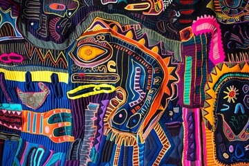Obraz premium Panama Mola Tapestry 