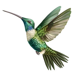 Obraz premium Vector illustration of a hummingbird on a white background. Suitable for crafting and digital design projects.[A-0001] .