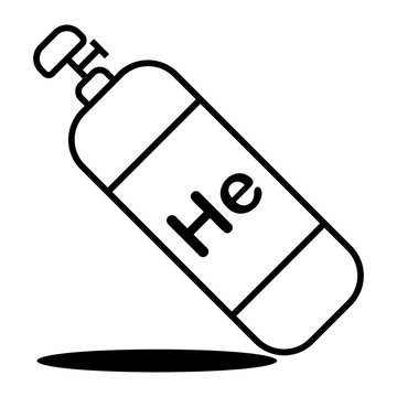 white helium tank outline clip art preview