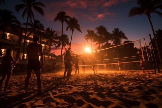 Beach volleyball - Generative AI