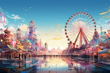 Carnival rides - Generative AI