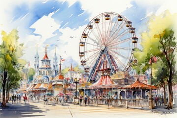 Carnival rides - Generative AI