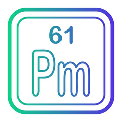 Fototapeta premium promethium icon