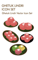 Ghetuk lindri logo vector Icon set 