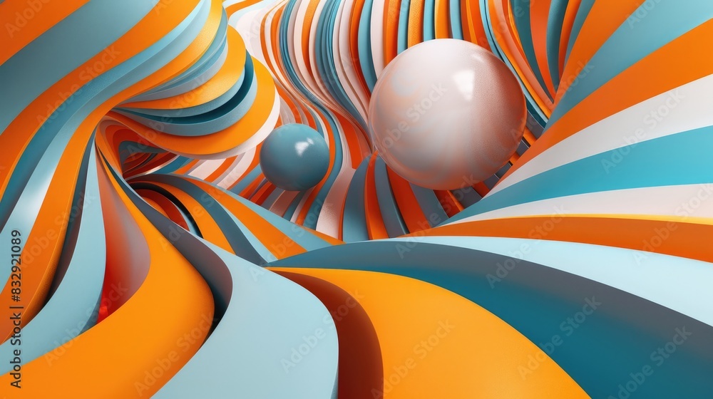 Poster create an enchanting three dimensional design background that resembles a captivating visual challen
