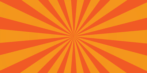 orange sunburst background