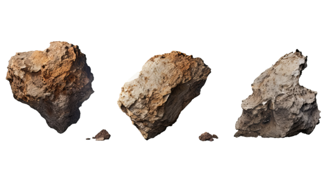 stone isolated on white background