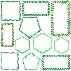 set of frames for design