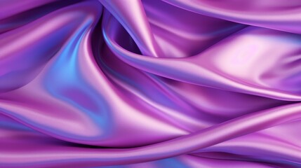 Obraz premium A visually captivating illustration of smooth silk fabric with vibrant colors and exquisite folds on a clean background.