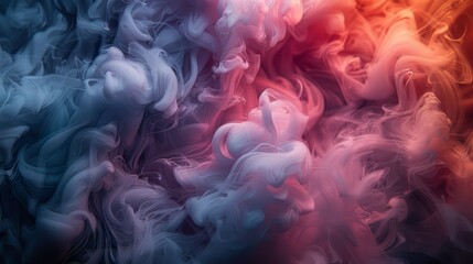Obraz premium art of colorful abstract smoke in background, abstract color stain brush stroke texture with stroke color background.