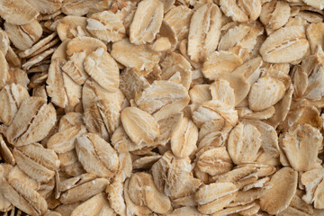  Close-Up of Nutrient-Rich Oat Flakes