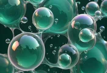 abstract background with bubbles