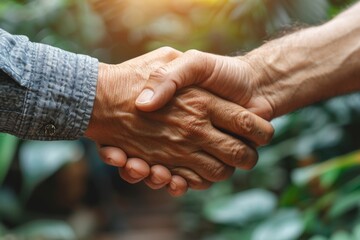 Close Up of Two People Shaking Hands