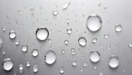 Blurred white and gray background with water drops