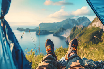 World Tourism Day celebration with hiking in the mountains, camping by the sea or in the mountains, and unforgettable emotions of exploring new cities and countries.