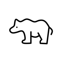 Set of thin line animals Icons. Vector illustration