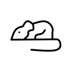 Set of thin line animals Icons. Vector illustration