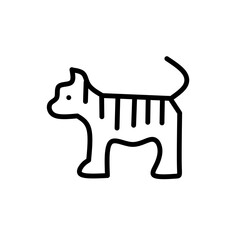 Set of thin line animals Icons. Vector illustration