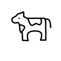 Set of thin line animals Icons. Vector illustration