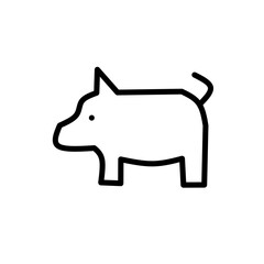 Set of thin line animals Icons. Vector illustration