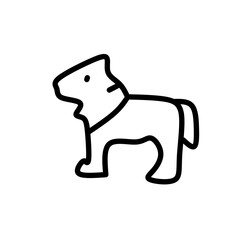 Set of thin line animals Icons. Vector illustration