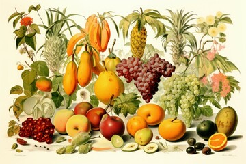 Tropical fruits - Generative AI