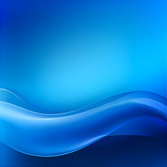 Obraz premium deep blue and light blue gradation background, wavy lines and gradations, dynamic shape