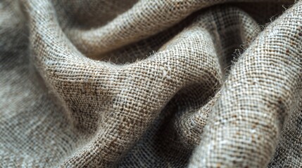 Close up view of textured fabric cloth material background