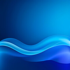 Fototapeta premium deep blue and light blue gradation background, wavy lines and gradations, dynamic shape