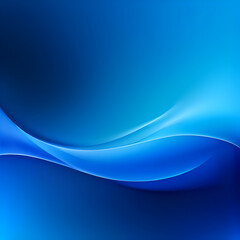 deep blue and light blue gradation background, wavy lines and gradations, dynamic shape