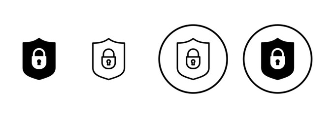 Security icon vector isolated on white background. protection icon. privacy. vpn