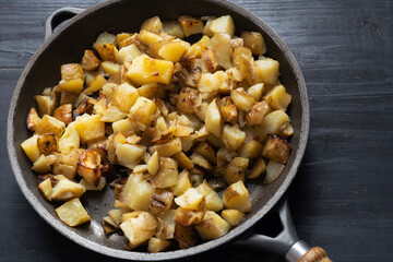 rustic pan fried potatoes