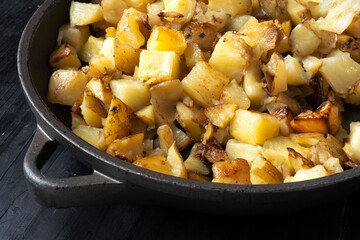 rustic pan fried potatoes