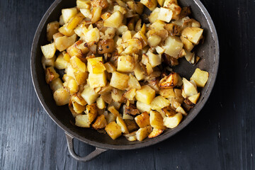 rustic pan fried potatoes