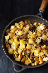rustic pan fried potatoes