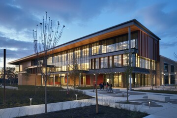 Obraz premium Contemporary Exterior Building