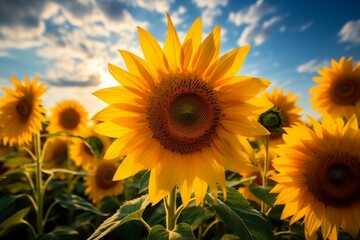 Summer sunflowers - Generative AI