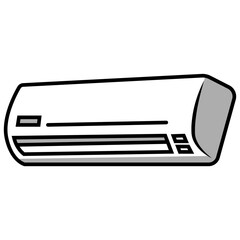 Vector illustration of air conditioner