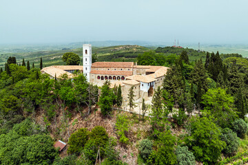 Monastery of Ardenica from a drone, Lushnje, Albania © Maciej Olszewski